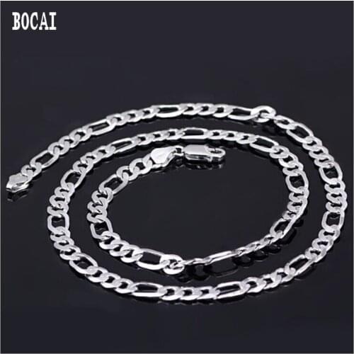 100% true 925 solid silver jewelry stylish 3mm, hexagonal silver chain