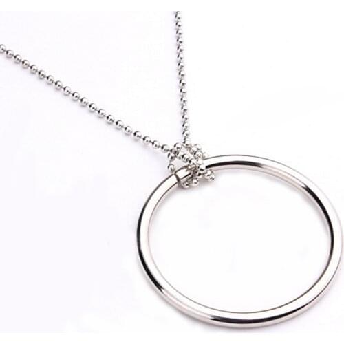 2pcs Large/Middle Chinese Ring Tomorrow Ring Necklace Magic Tricks Close-up Street Magic Trick Child Puzzle Toy Free Shipping