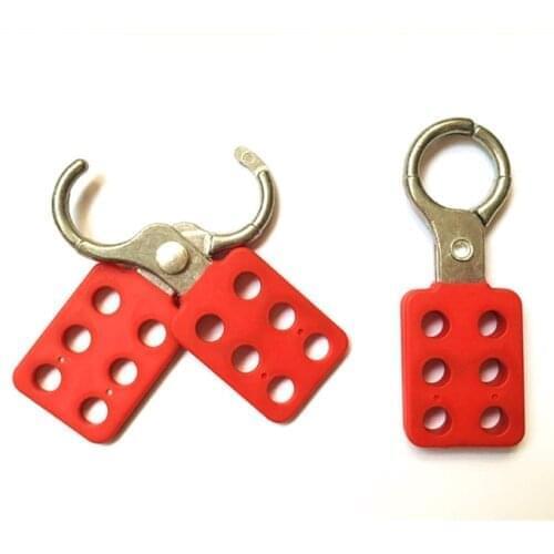 20pcs/lot,masterlock Lockout Hasp 1'' hasp ,aluminium body , scissor action 25mm dia jaws, red plastic coated