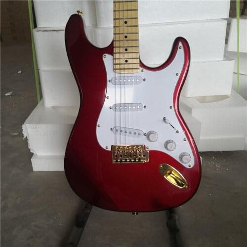 Metallic red paint 6 string electric guitar, classically made, quality guaranteed, can be customized in color
