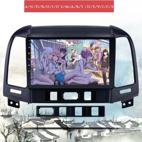 9" 4G Android 10.0 Octa Core 6G + 128G Car DVD Radio Stereo GPS HU Head Unit Tape Recorder For Hyundai SANTA FE 2006 - 2012