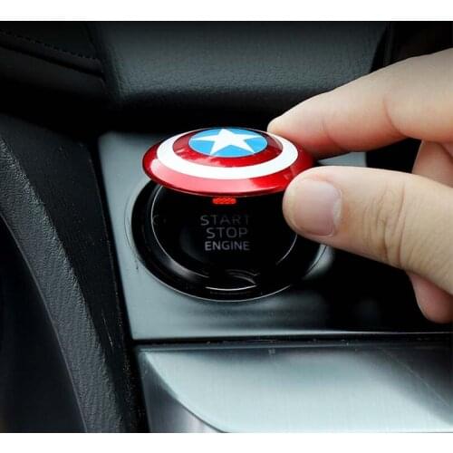 Car One-click Start Button Decorative Circle for Land Rover LR4 Discovery LR2 Range Rover Sport Evoq Jaguar