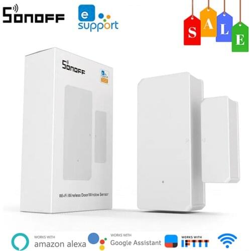 SONOFF DW2 Wifi Wireless Door Window Sensor Smart Home Security System Home Kits Detector Via Ewelink Remote Notification Alerts