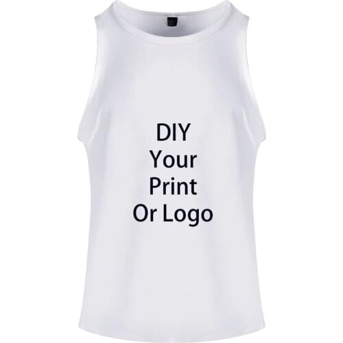 Customized Print Round Neck Vest Sleeveless Breathable Mens Boys Clothes Womens Girls DIY Photo Logo Kids Summer Tank Tops