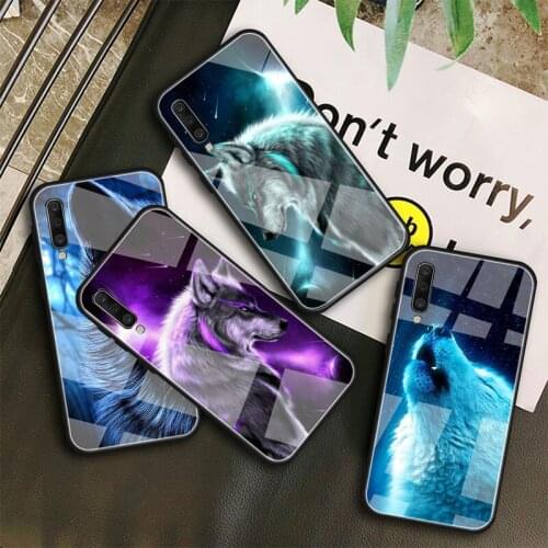 Fantasy Wolf Tempered Glass Case For Samsung Galaxy A10S A10E A20S A20E A30S A40 A50S A60 A70 A80 A90 A6 A7 A8 Shell