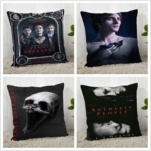 Hot Custom Penny Dreadful Square Pillowcase Custom Zippered Bedroom Home Pillow Cover Case 20x20cm 35x35cm 40x40cm