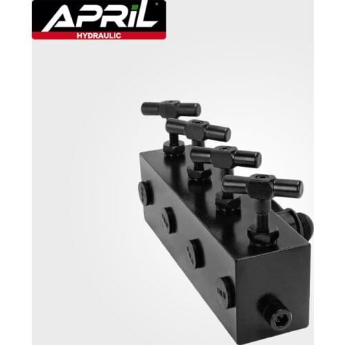 3/8'' Four way valves for hydraulic oil pipe