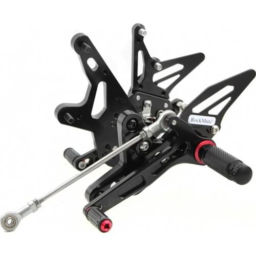 CNC Aluminum Motorcycle Adjustable Rearset Rear Set Foot Pegs Pedal Footrest For KAWASAKI NINJA400 2018-2019