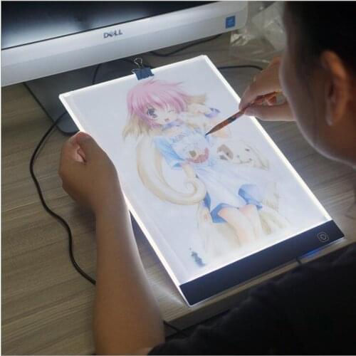 DLED Light Box A4 Drawing Tablet Graphic Writing Digital Tracer Copy Pad Board for Diamond Painting Sketch Hotfix Rhinestone