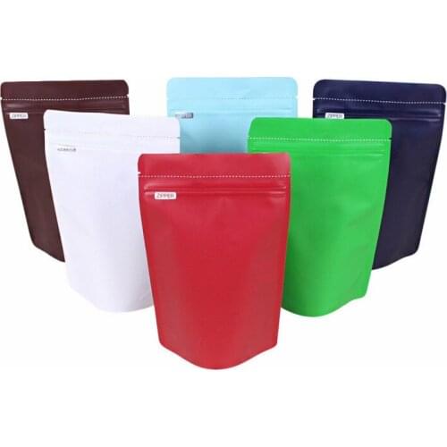 Ferimo 10pcs 250g coffee packaging storage bags aluminum foil or kraft paper zip lock bag candy food package kitchen supplies