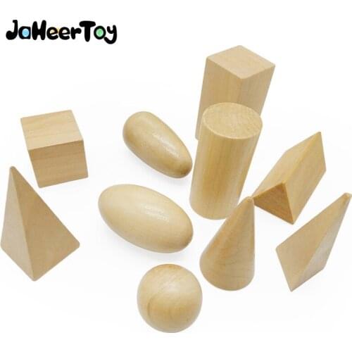 JaheerToy Geometric Assembling Blocks Shape Cognition Baby Wooden Toys for Children Montessori Educational Toy