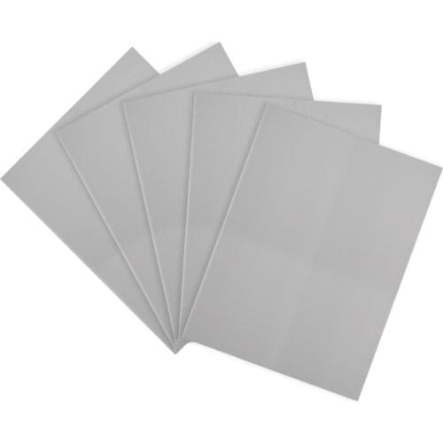 Uxcell Corrugated Plastic Sheets,3mm Gray Blank Yard Lawn Signs,12Inch x 16Inch 5pcs