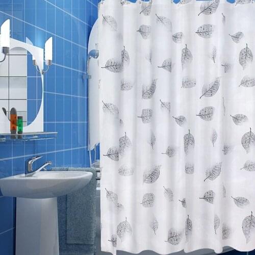 Hot Sale Fallen Leaves Shower Curtain Door Curtains PEVA Environmental Mildew Waterproof Bathroom Thickness Shower Curtain