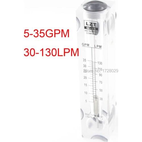 GPM 5-35 Liquid Flowmeter Water Meter LZM-25 Liquid Flow Meter Without Valve