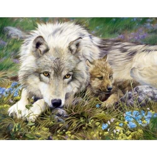 FOX 3D Diy Diamond Painting Wall Stickers Home Decor Cross Stitch Kit Diamond Mosaic Diamond Embroidery