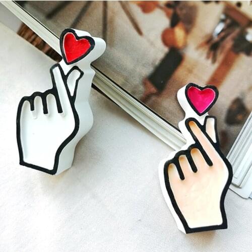 Love and Heart Gesture Fondant Cake Silicone Mold Handmade Chocolate Cake Baking Mould Resin Epoxy Silicone Molds