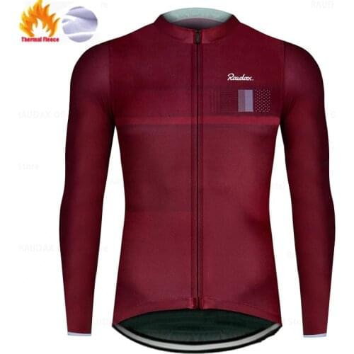 Men Winter Jackets 2021 Team Raudax Winter Cycling Clothing MTB Long Sleeve Cycling Jerseys Ropa Ciclismo Triathlon Cycling Kits