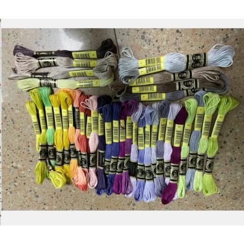 35New D*mc Colors Cross Stitch Cotton Embroidery Thread Floss Sewing Skeins Craft DIY two labels your color