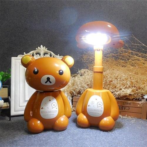 Nightlight New Cartoon Table light Charging Learning Eye-Protection Lamp Bedside Small Desk Lamp Birthday Gifts for Child