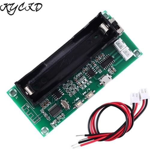 PAM8403 Bluetooth 5.0 Amplifier Board 3W+3W Dual Channel Stereo Audio AMP with 18650 Battery Socket XH-A153 For Speaker