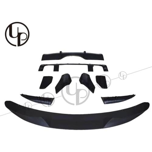 Pp material X5 F15 MP style car front lip and rear diffuser for X5 front diffuser back bumper diffuser