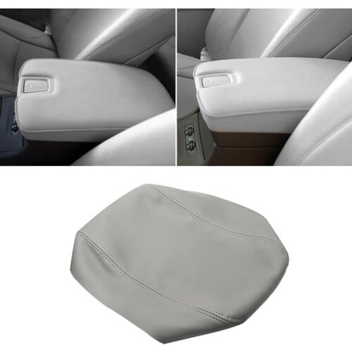 Gray Color Center Armrest Leather Cover For Lexus ES350 2007 2008 2009 Car Central Armrest Box Panel Skin Cover Sticker Trim