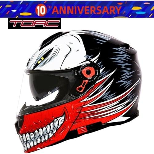 Free shipping 1pcs TORC DOT Dual Visor Flip Up Full Face Modular Capacete Casque Cascos ECE Helmet Motocross Motorcycle Helmet