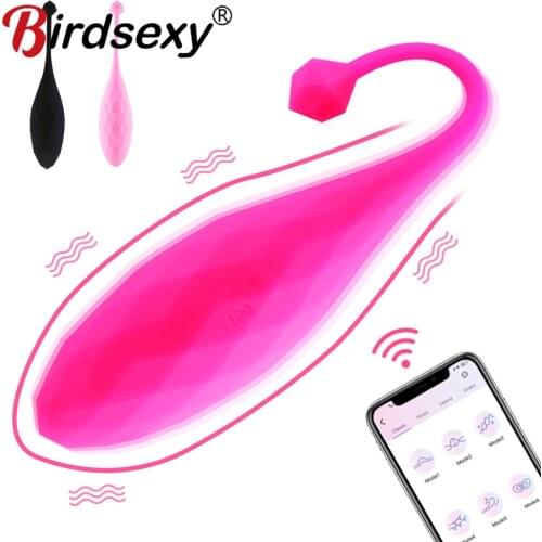 Silicone Jump Egg APP Vibrator for Women Bluetooth Wireless Remote Control Vibrator USB Rechargeable Massage Ball Adult Sex Toys