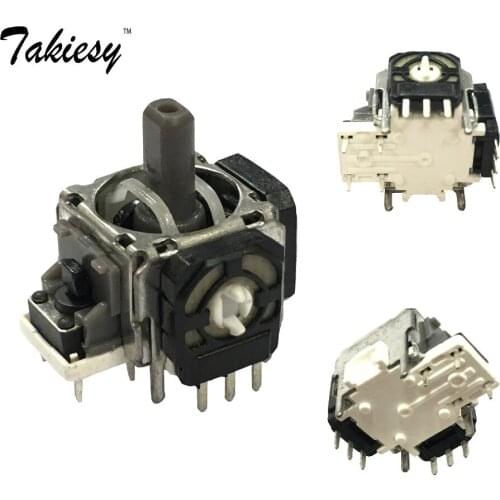 2pcs/lot New ALPS 3pin Replacement black 3D joystick analog Thumb stick for PS3 controller Dualshock 3