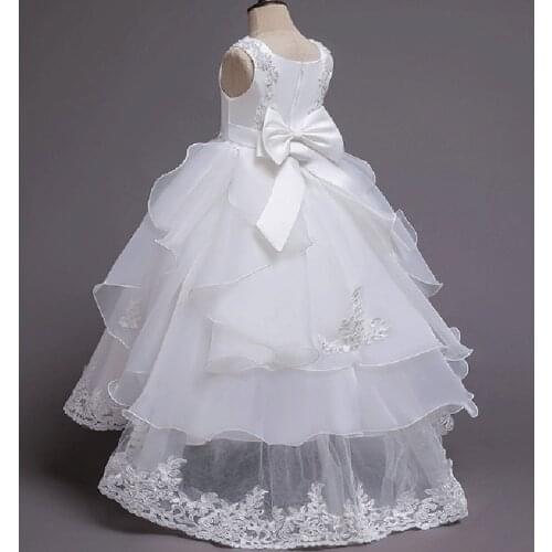 Flower Girl Birthday Party high end embroidered tuxedo girls Eucharist ball show Beaded embroidered Tuxedo vestidos de fiesta