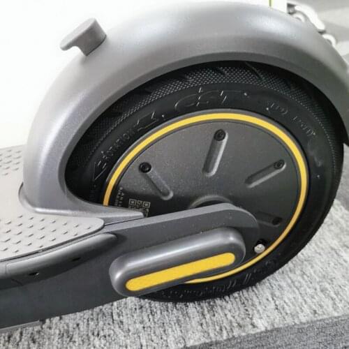 Front Rear Wheel Cover Reflective Sticker for Ninebot MAX G30/G30D Electric Scooter Night Warning Dustproof Reflective Stickers