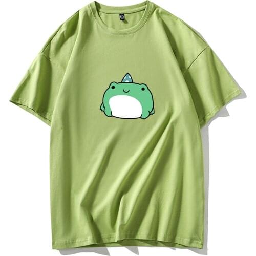 Harajuku Kpop Women Tshirt Kawaii Frog Tops Tee Fashion Casual Oversized Ladies Clothes Korean Style Femme T-shirts