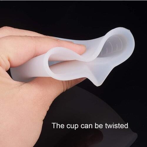 100ML Measuring Cup Silicone Measuring Cup DIY Handmade Tools with Cup Kitchen Making Transparent Practical Scale Tool B9W2