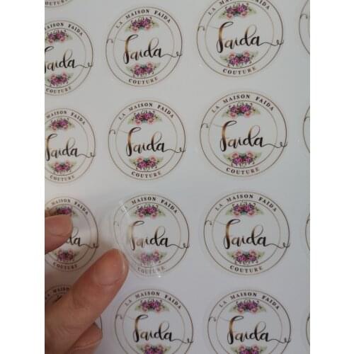 100PCS Custom Stickers and LOGO Wedding Stickers Design Personalized Label 2cm-10cm Birthday/Invitation/Gift Box Stickers