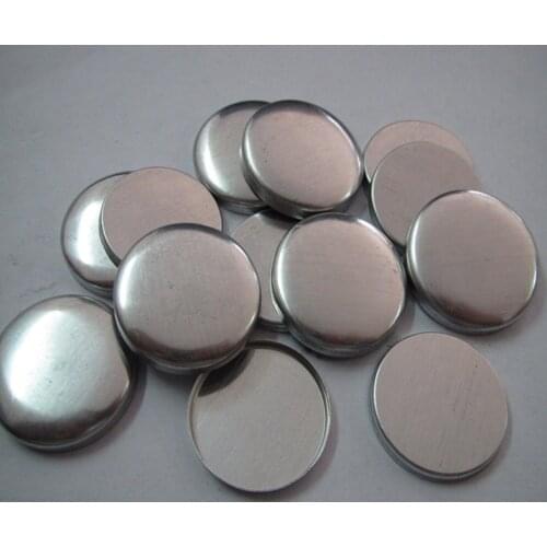 70L fabric coverd button cloth component button aluminum flat bottom 44.45mm wholesale Decoration fabric coverd button 500pcs