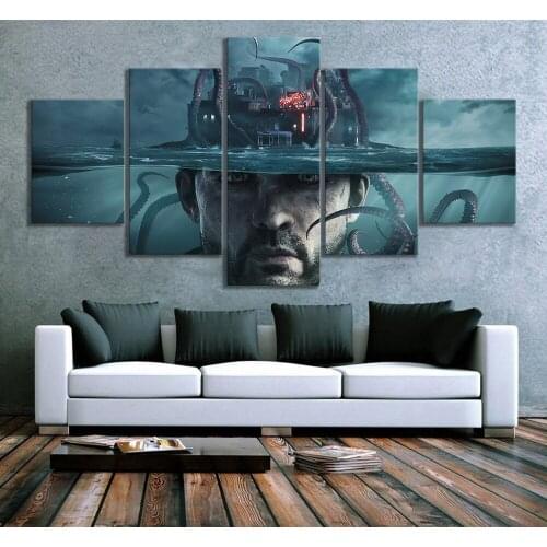 5 Panels Canvas Paintings Werewolf The Apocalypse Earthblood Video Games Art Wall Decor Paintings for Home Decor