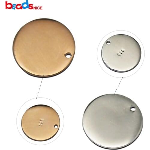 5pcs 925 Sterling Silver Round Stamp Blank for Charm Bracelet Smooth Stamping Blank,,SKU30570RSS