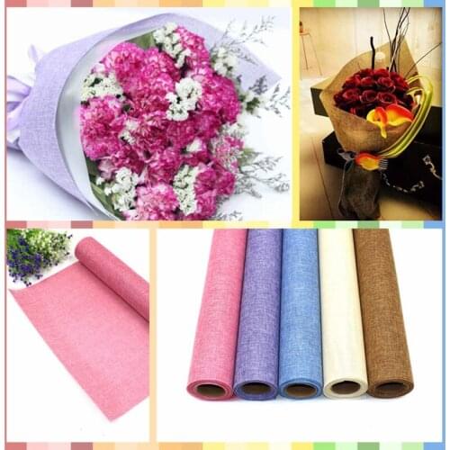 5yards 49CM Flower Packaging Line Roll Packaging Material Bouquet Florist Supplies Gift Wrapping Paper Bouquet Material