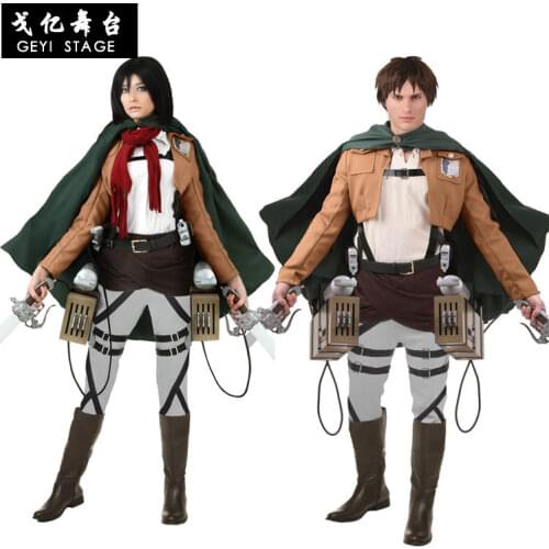 Attack on Titan Jacket Shingeki no Kyojin jacket Legion Cosplay Costume Jacket Coat Any Size High Quality Eren Mikasa