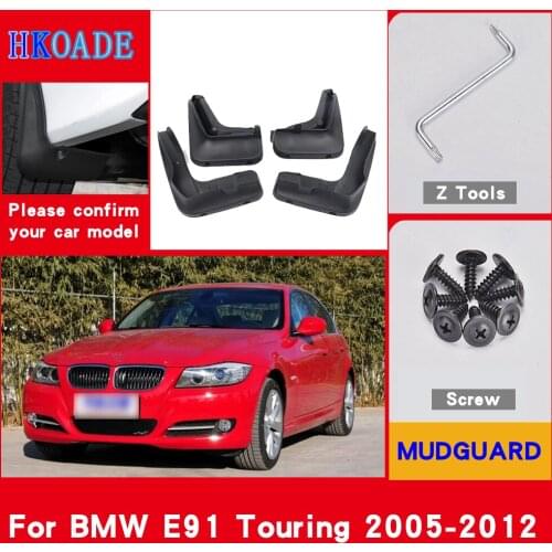 Car Fender Mud Flaps For BMW E91 Touring 2005-2012 Mudguards Splash Guards Fender Mudflaps Car Fender Accessories
