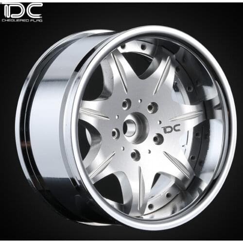 DC 4PCS 1/10 Simulation Aluminum Alloy Metal Wheel +6+9 Variable Degree Model Drift Flat Sports RC Car LS207 Anodized