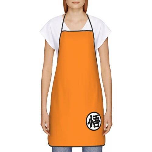 Goku Kitchen oil resistant wreath Anime Cartoon kitchen apron women Man For Barbecue 72*52cm