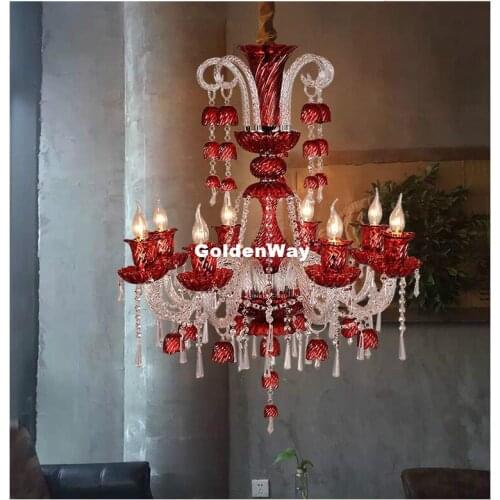 Colorful Modern Decora 6L D62cm Tiffany Crystal Chandelier Light Bedroom Pendant Chandelier Colorful Crystal Chandelier Lighting