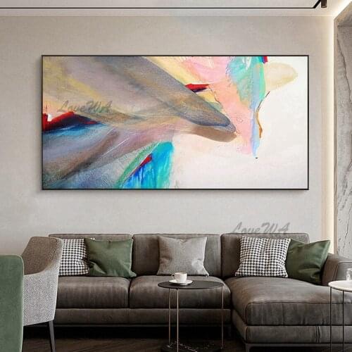 Colorful Abstract Designs Oil Painting Wall Picture Art Pure Hand Painted Interior Home Showpieces Paintings Decor Art On Canvas