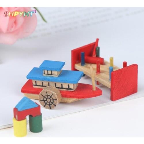 1:12 Cute Dollhouse Childrens Toy Three Piece Set Dolls Miniature Decoration Pretend Play Toy For Kids High Quality