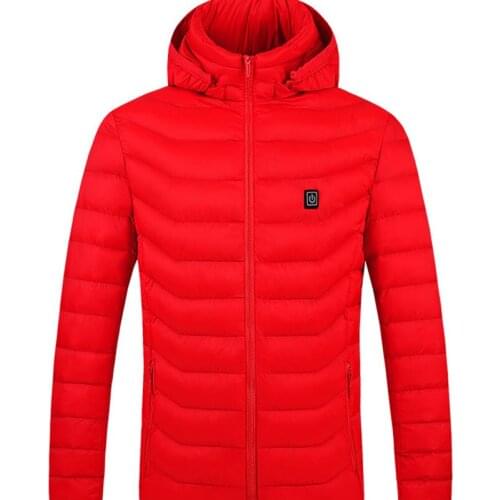 USB Electric Heating Jacket Men Parka Winter Outdoor Hiking Down jacket Windproof Waterproof thermal heating coat cotton clothes