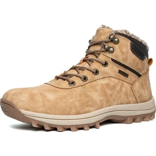 New Winter Boots Breathable Men Shoes Non-Slip Work Boots Shoes Work Sneakers Men