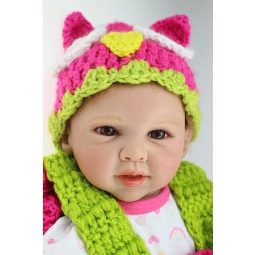 New Baby Doll 20inc/50cm Soft silicone reborn dolls Realistic & Lifelike rooted hair