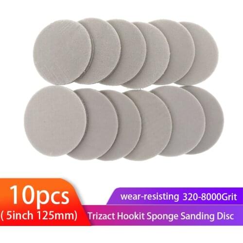 5" 125mm Trizact Hookit Foam Disc Wet & Dry Spong Sanding Disc 320-8000 Grit Polishing Buffer Sanding Paper Abrasive Tools