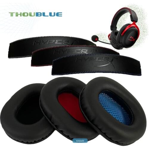 THOUBLUE Replacement Ear Pad For HyperX Cloud Core Earphone Memory Foam Cover Earpads Headphone Earmuffs Sleeve
